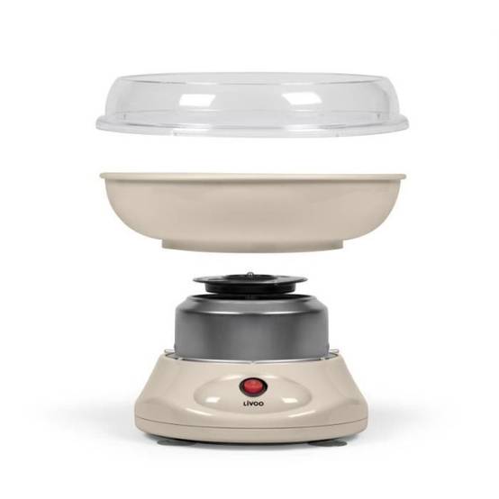 Livoo - Machine a Barbe a Papa - LIVOO - DOM468C - 450W - Cuve et couvercle amovibles - Cuillere doseuse et 10 sticks en bambou inclus - Image 2
