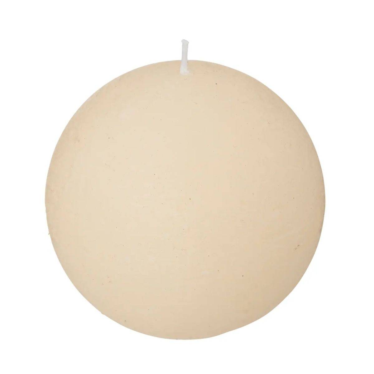 Bougie Boule "Rustic" 10cm Ivoire