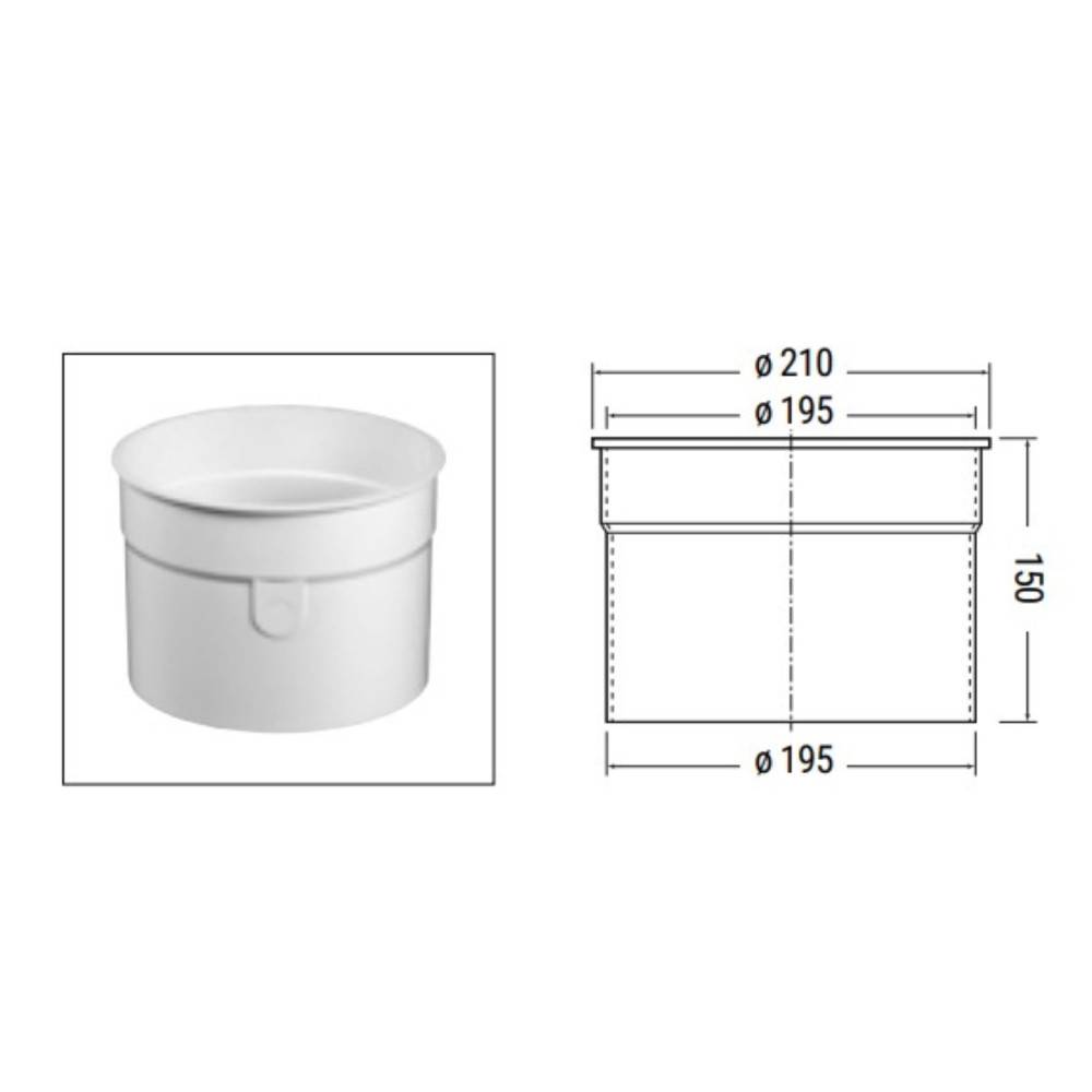 Rehausse de skimmer pour piscine- blanc - 3195 - Hayward - Image 4