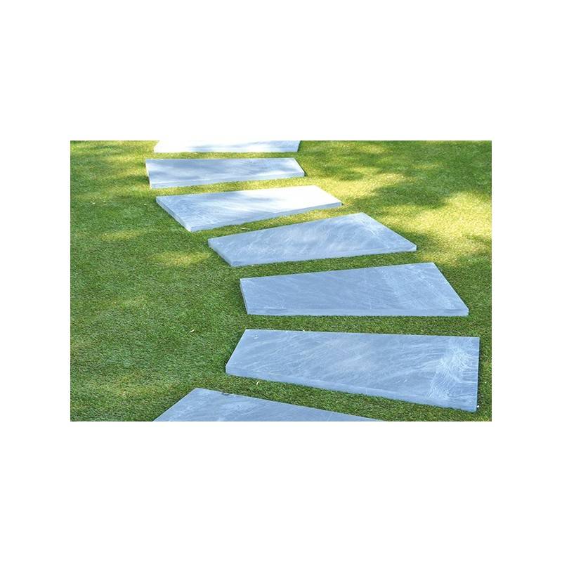 Jardinex - Pas japonais trapèze ardoise 80 x 50/30 x 3 cm - Gris  (Lot de 5) - Jardinex - Imagen 2