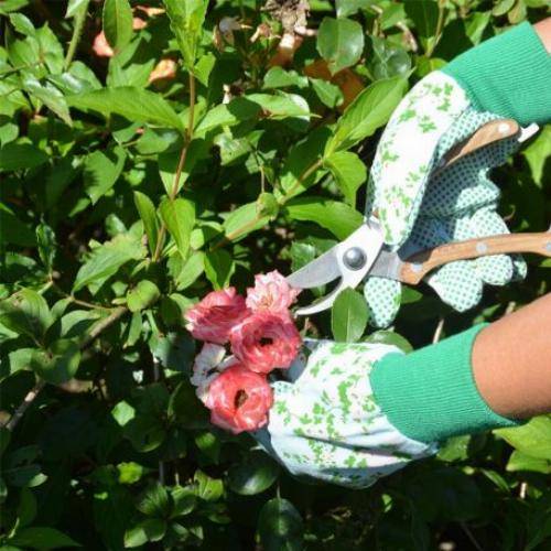 Esschert Design - Gants de jardinage motif fleuri - Protection durable - Imagen 3