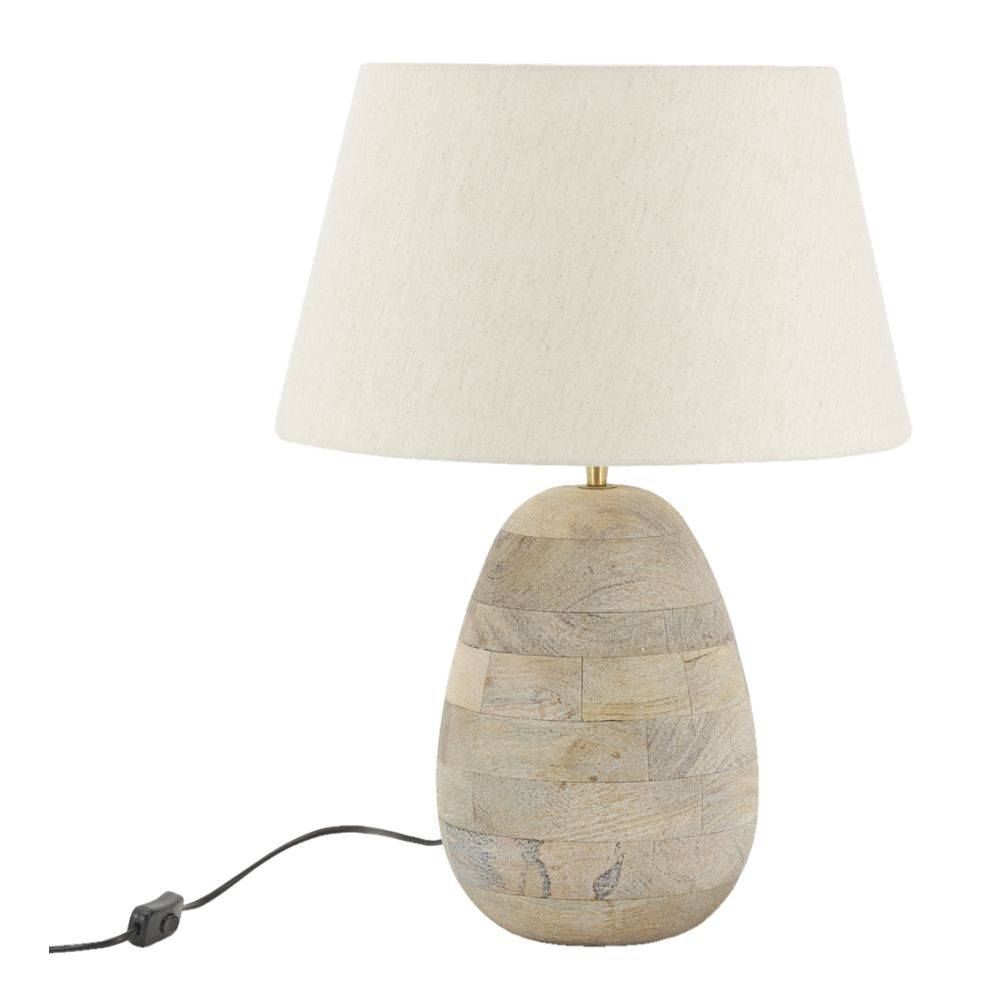 Aubry Gaspard - Pied de lampe ovale en manguier - Imagen 3
