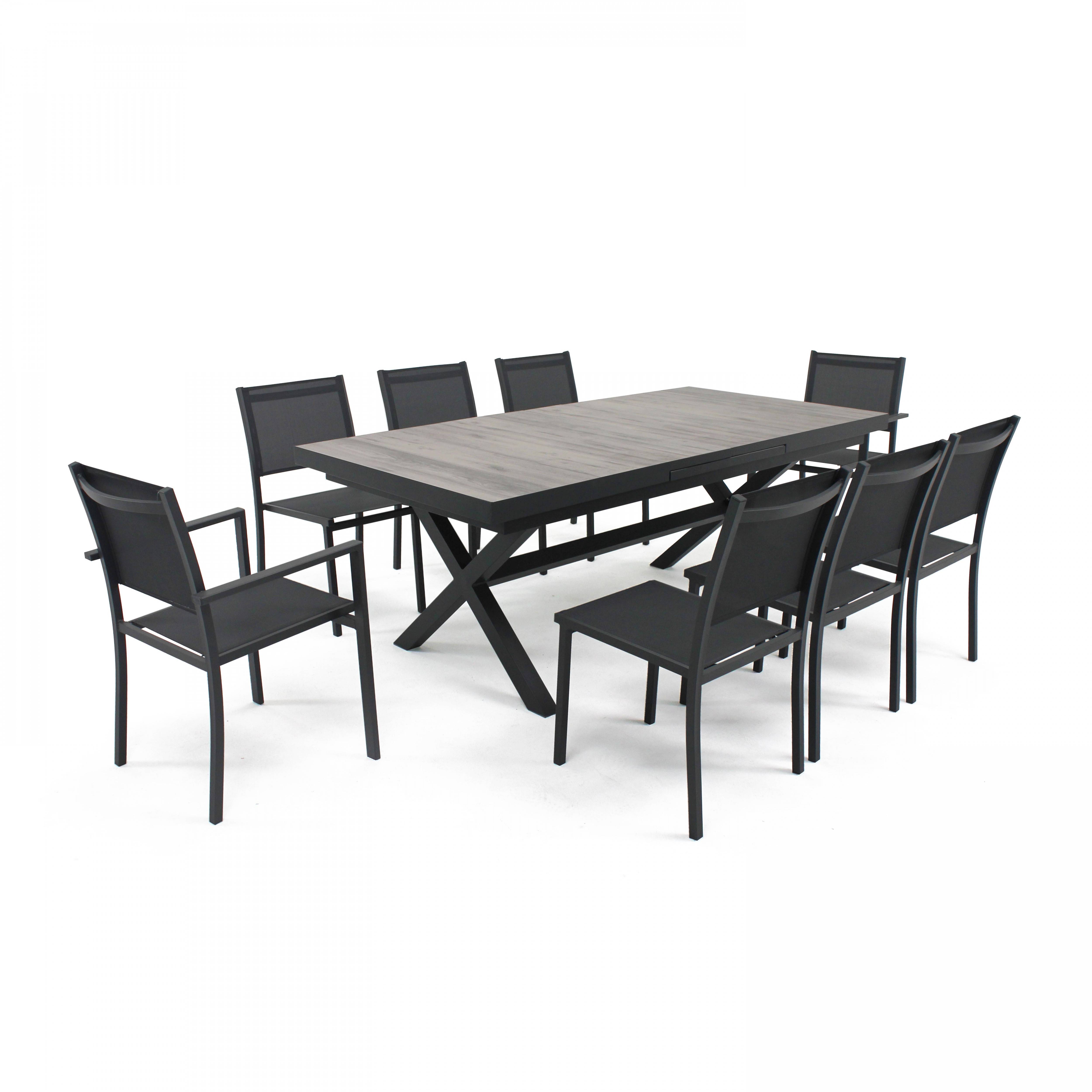 Oviala - Table extensible 10 places en céramique et aluminium Tivoli - Oviala - Imagen 5