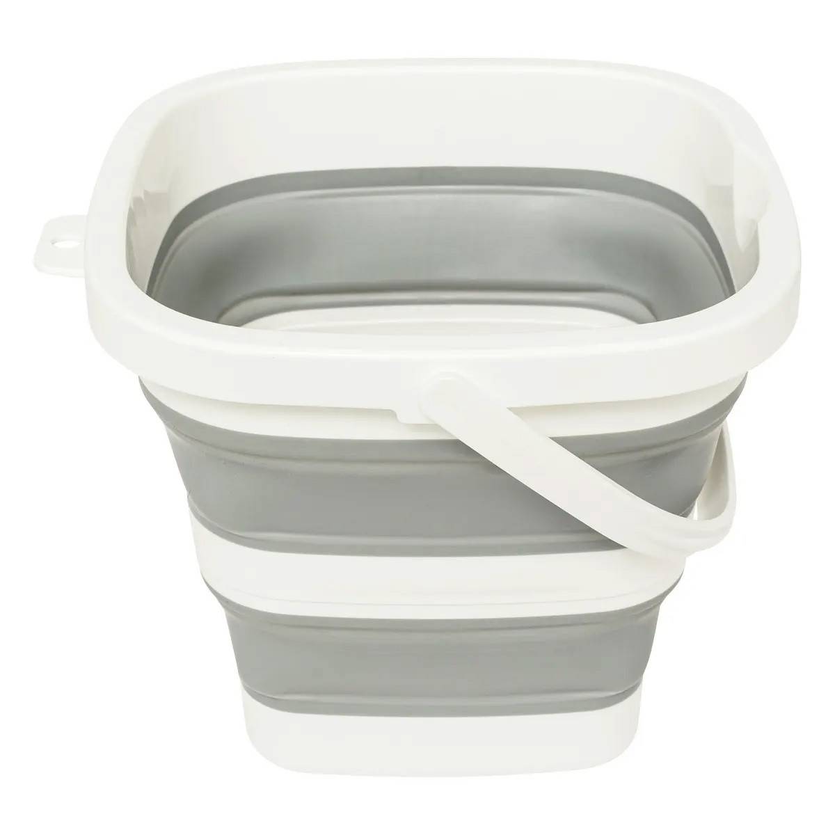 Seau Avec Poignée "Rétractable" 5L Gris - Image 1