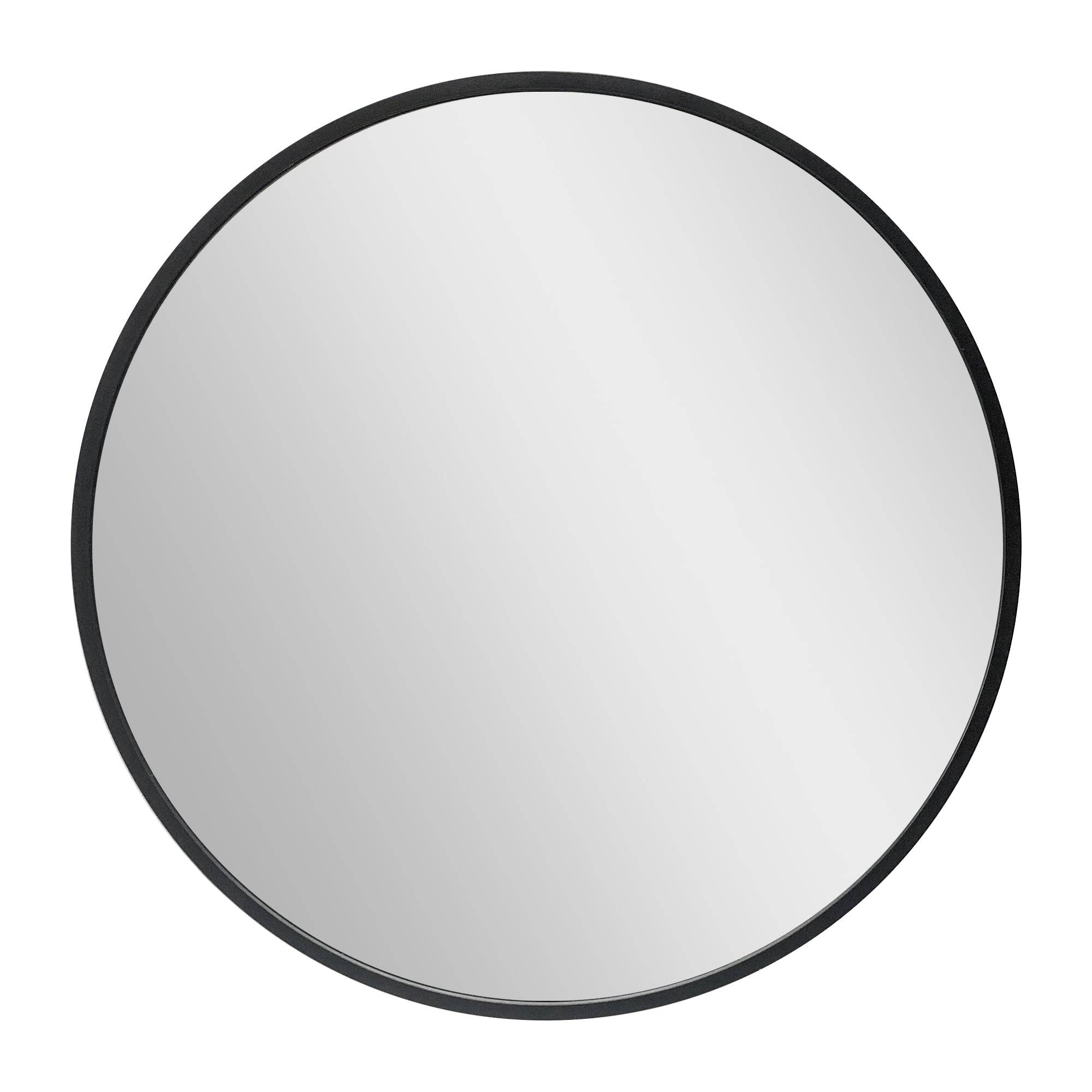 Helloshop26 - Miroir mural rond diamètre 40 cm noir - Image 2