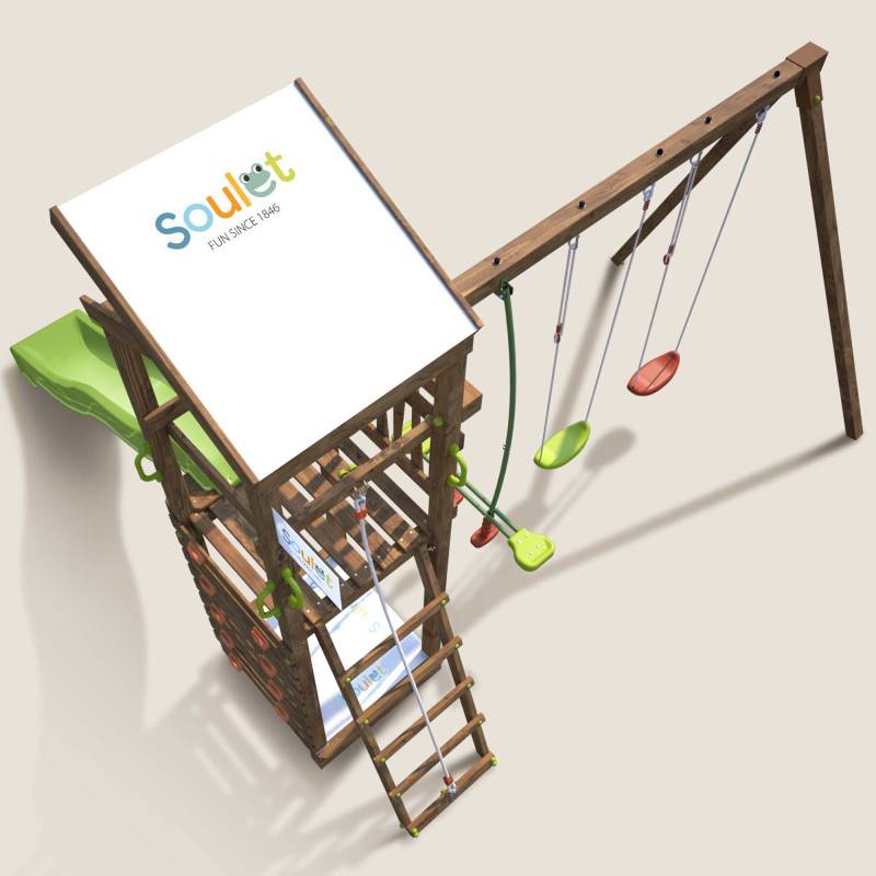 Soulet - Aire de jeux avec toboggan HAPPY SWING 150 - Image 6
