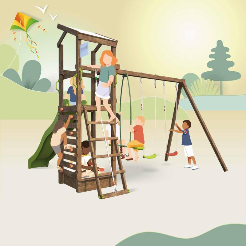 Soulet - Aire de jeux avec toboggan HAPPY SWING 150 - Image 8