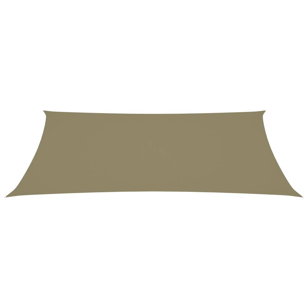 Helloshop26 - Voile toile d'ombrage parasol tissu oxford rectangulaire 5 x 8 m beige - Imagen 1