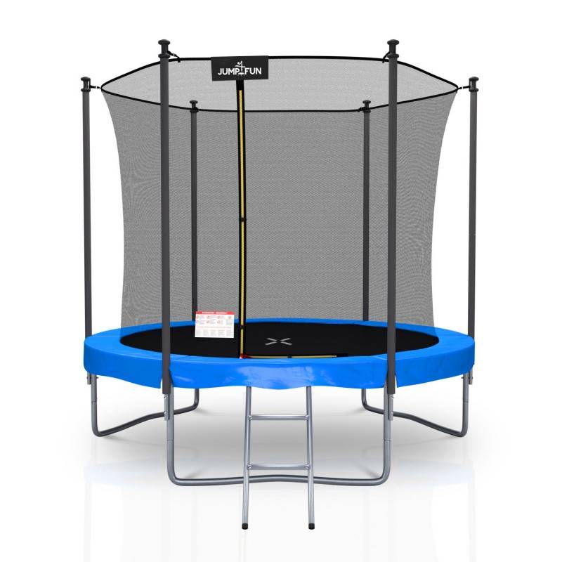 Trampoline extérieur Classique ø 244 cm- 8FT- Filet intérieur, Matelas de protection réversible et Echelle JUMP4FUN - Imagen 6