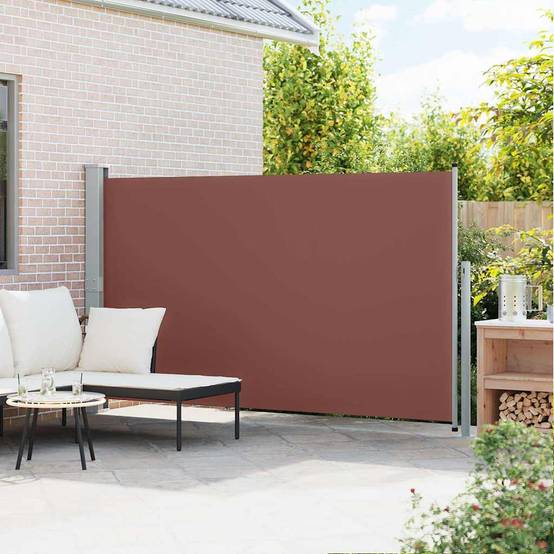 Store banne | Auvent latéral rétractable de patio 170x300 cm Marron Maison Chic - Image 3