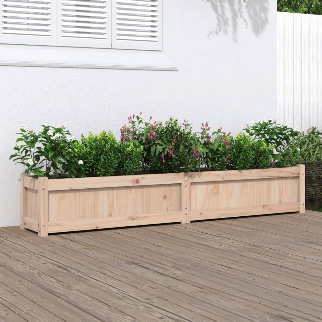 Maison Chic - Jardinière - Bac à Fleurs - Pot De Fleurs 180x31x31 cm bois de pin massif - Imagen 2