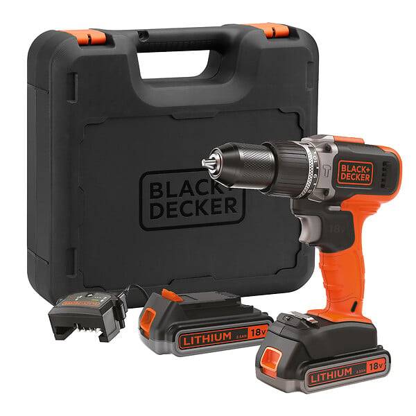 Perceuse à percussion sans fil - 18V BLACK+DECKER