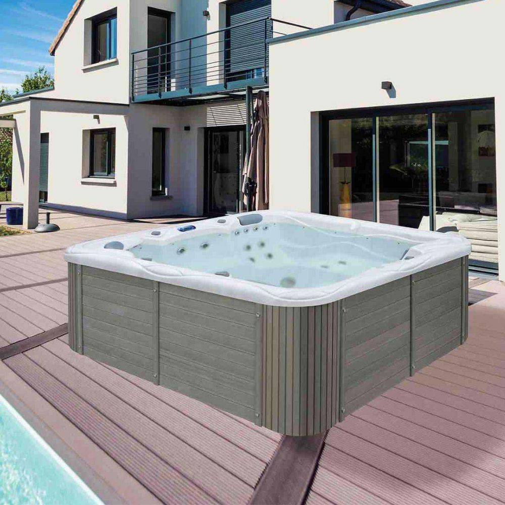 Mlspa - Spa rigide cuve acrylique et châssis bois ML650 (5 places dont 2 allongées) - Imagen 2