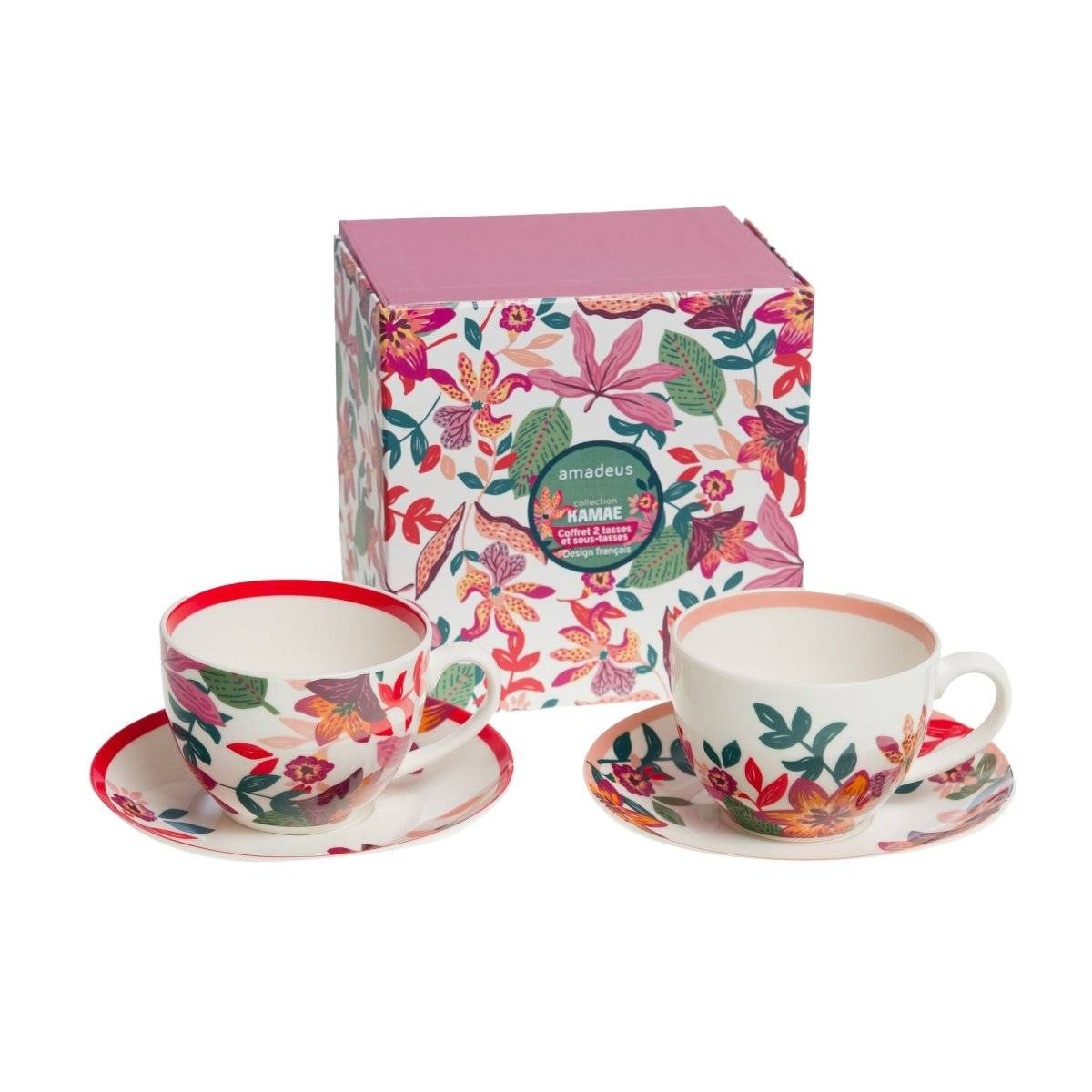 Amadeus - Juego de 2 tazas y platillos Kamae 25 cl - Imagen 1