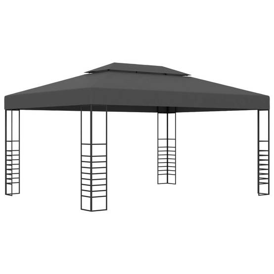 Tonnelle - Tente de réception - Barnum 3x4 m Anthracite - MEUBLE PRO-JU5663 - Image 2