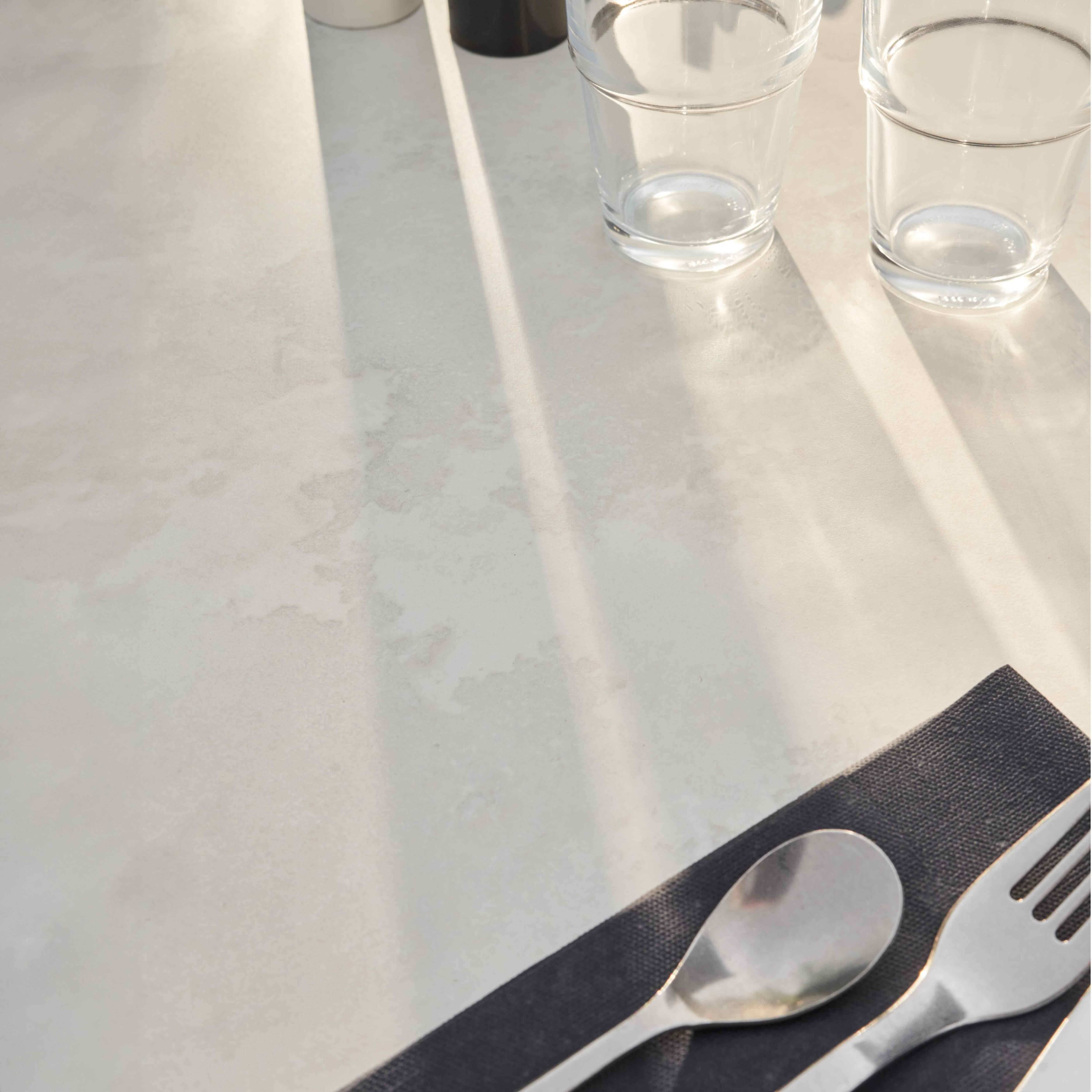 Oviala - Table de terrasse 60 x 60 cm inclinable stratifié béton gris clair Opéra - Oviala - Imagen 6