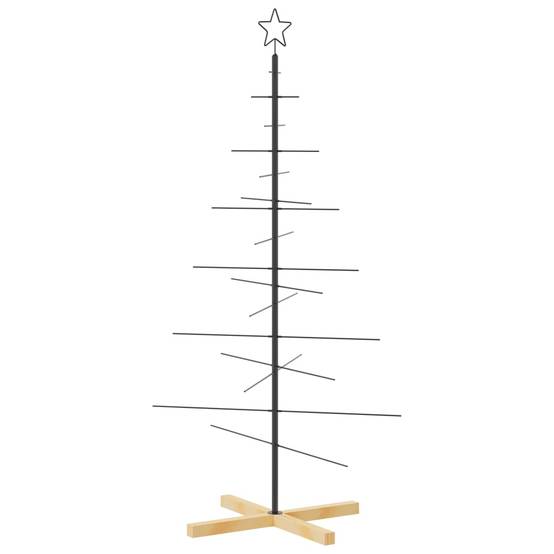 ComfortXL - Sapin de Noël scandinave en métal et bois à décorer pour intérieur Noir 150 cm – ComfortXL Outdoor Living - Image 2