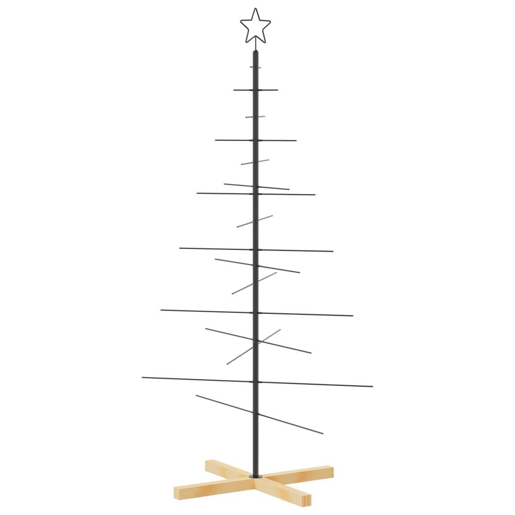ComfortXL - Sapin de Noël scandinave en métal et bois à décorer pour intérieur Noir 150 cm – ComfortXL Outdoor Living - Image 2