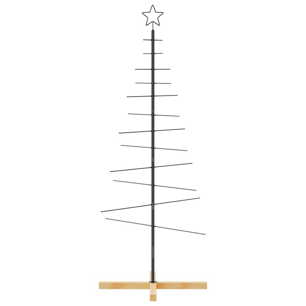 ComfortXL - Sapin de Noël scandinave en métal et bois à décorer pour intérieur Noir 150 cm – ComfortXL Outdoor Living - Image 3