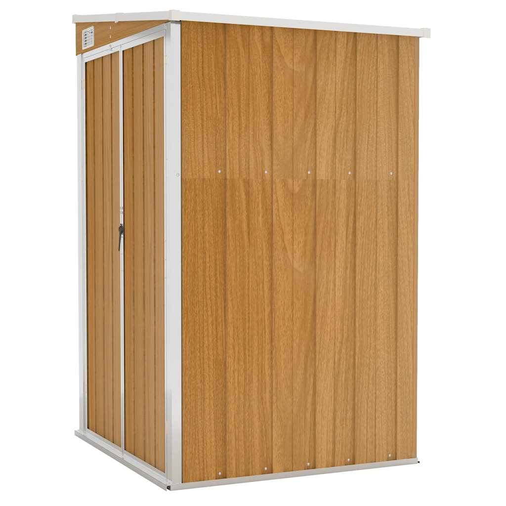Vidaxl - Remise de jardin murale Marron 118x100x178 cm Acier galvanisé vidaXL 316220 - Image 2