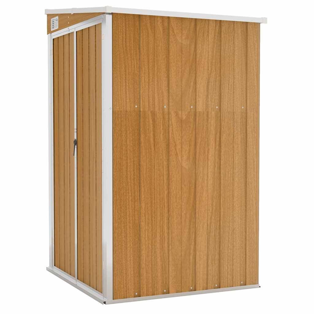 Vidaxl - Remise de jardin murale Marron 118x100x178 cm Acier galvanisé vidaXL 316220 - Image 2