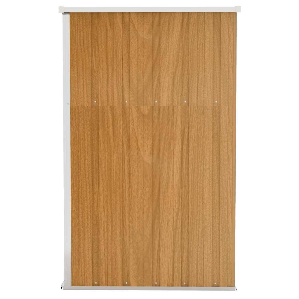 Vidaxl - Remise de jardin murale Marron 118x100x178 cm Acier galvanisé vidaXL 316220 - Image 5