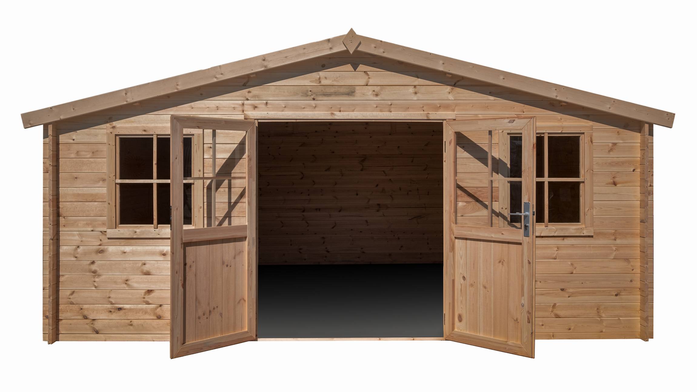 Abri de jardin bois, surface utile 17.35m², ep 28mm, 480x400, INT048/GARTFLEX - Image 2