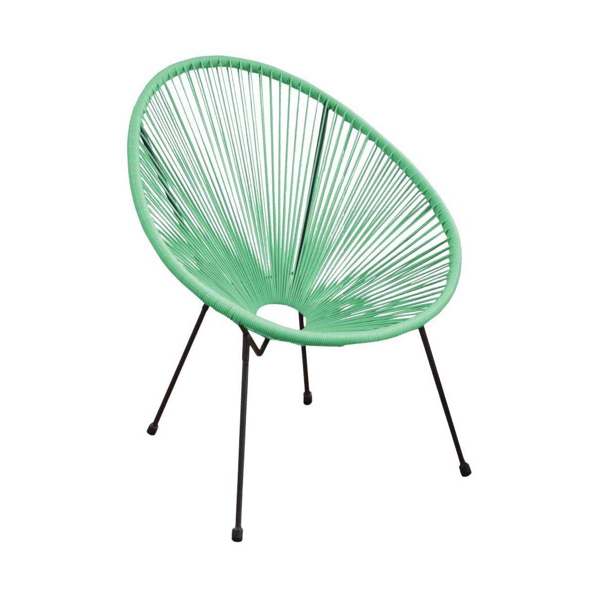 Alize - Fauteuil de jardin en acier et assise en fil de résine Rio - Imagen 1
