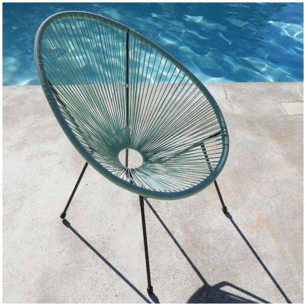 Alize - Fauteuil de jardin en acier et assise en fil de résine Rio - Imagen 2