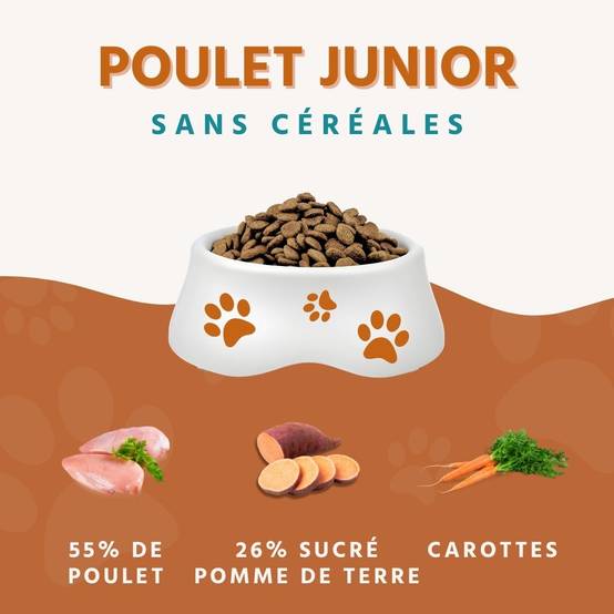 Wildfang - Wildfang Croquettes Junior au poulet pour chiots - sans céréales - 2 kg - Image 2
