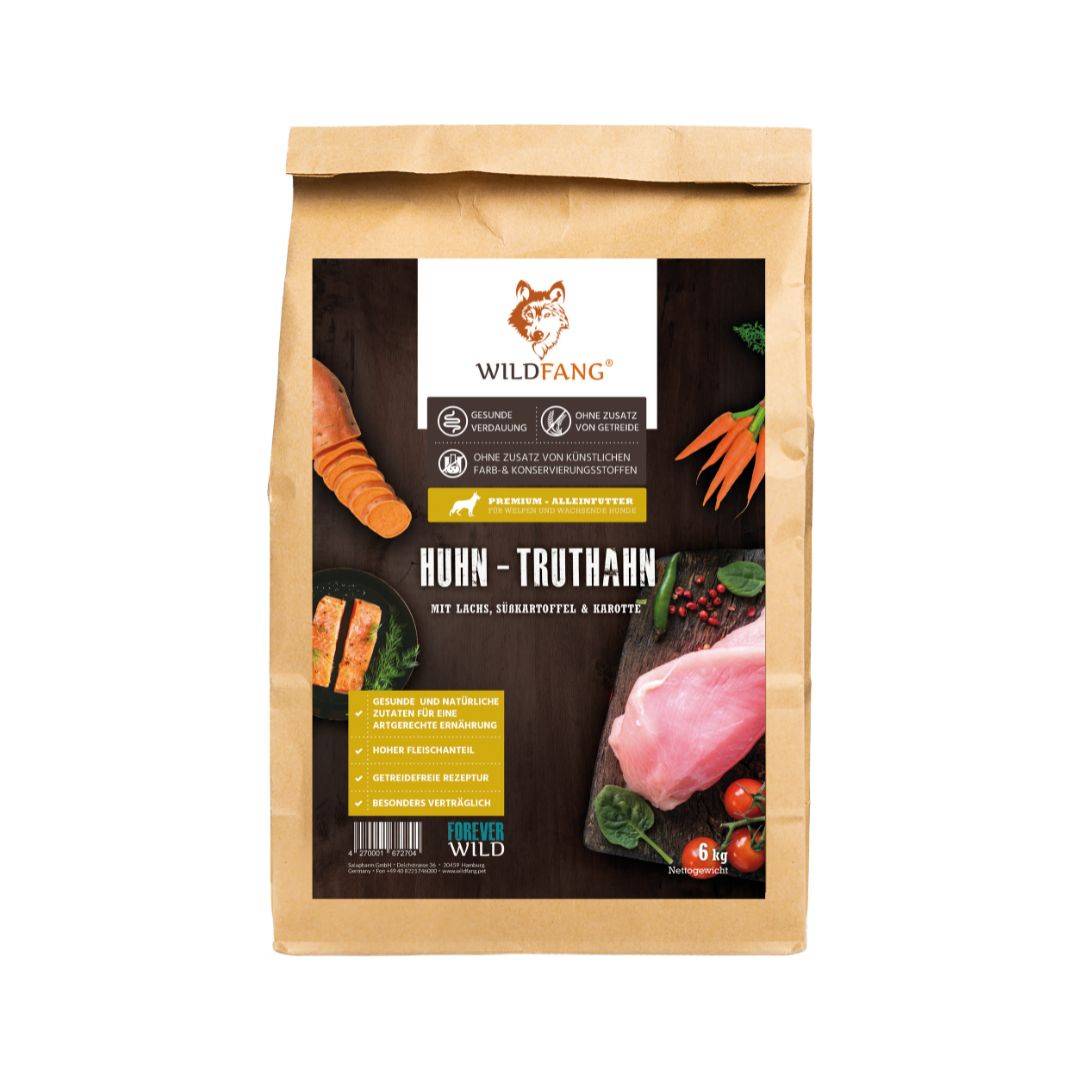 Wildfang - Wildfang Croquettes Junior au poulet pour chiots - sans céréales - 2 kg - Image 1
