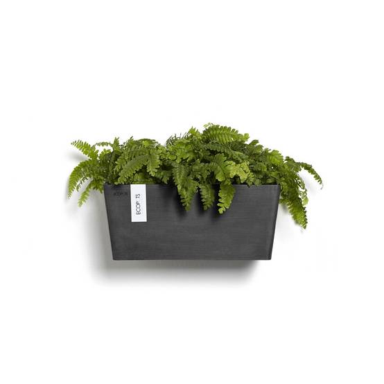 Ecopots - Pot suspension mural Manhattan Wall M Gris Foncé - 35 x 17,2 x H. 15 cm - 5,6 L ECOPOTS - Imagen 2