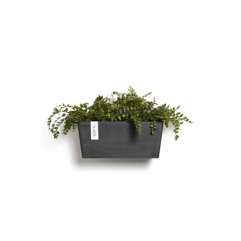 Ecopots - Pot suspension mural Manhattan Wall M Gris Foncé - 35 x 17,2 x H. 15 cm - 5,6 L ECOPOTS - Imagen 3