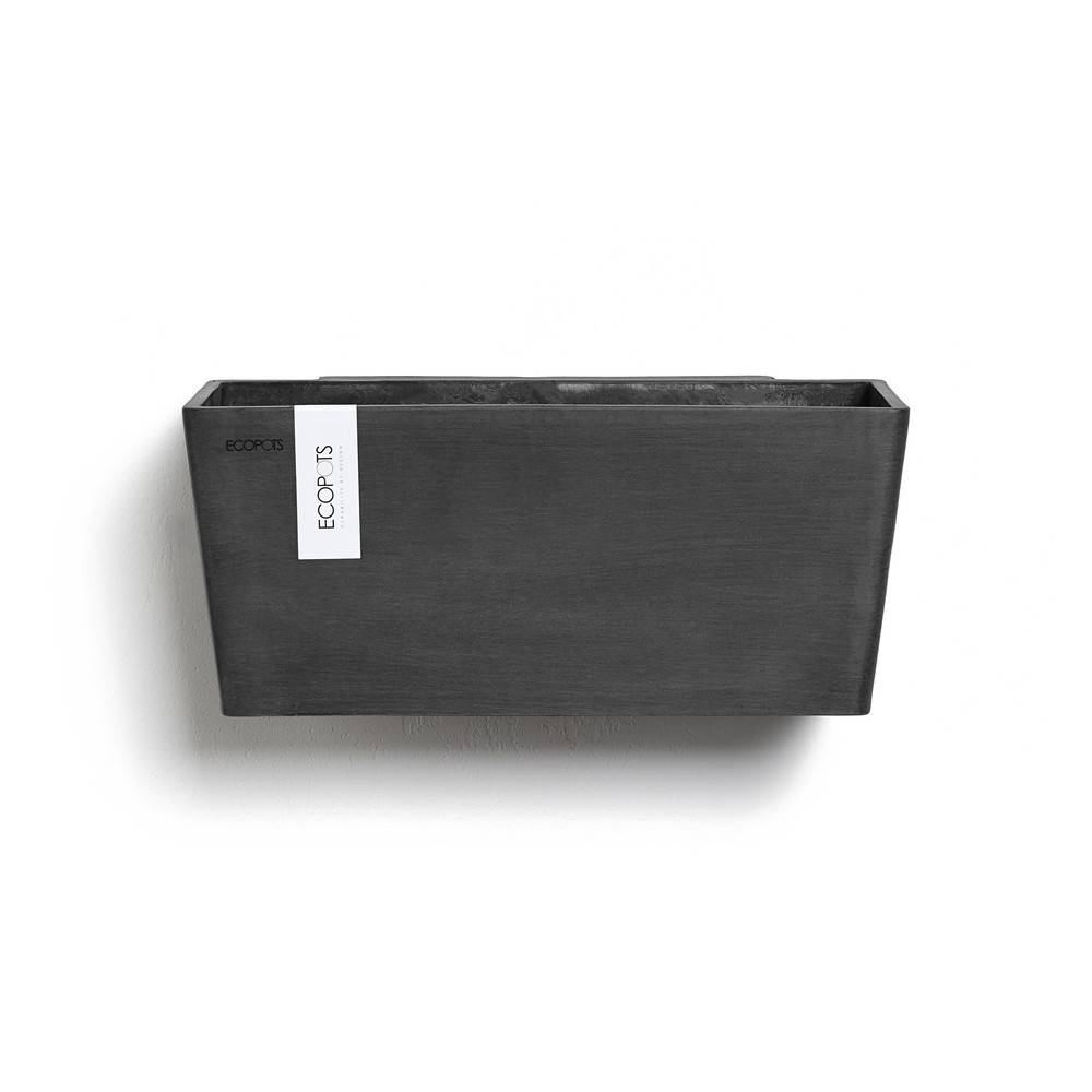 Ecopots - Pot suspension mural Manhattan Wall M Gris Foncé - 35 x 17,2 x H. 15 cm - 5,6 L ECOPOTS - Imagen 1