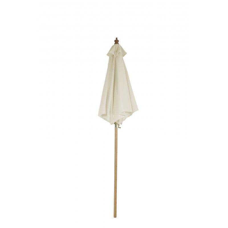 Parasol droit REVA rond diamètre 2m - toile beige clair Beau Rivage - Imagen 5