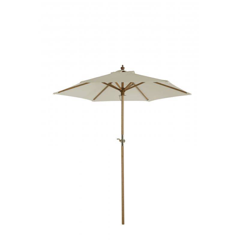 Parasol droit REVA rond diamètre 2m - toile beige clair Beau Rivage - Imagen 1