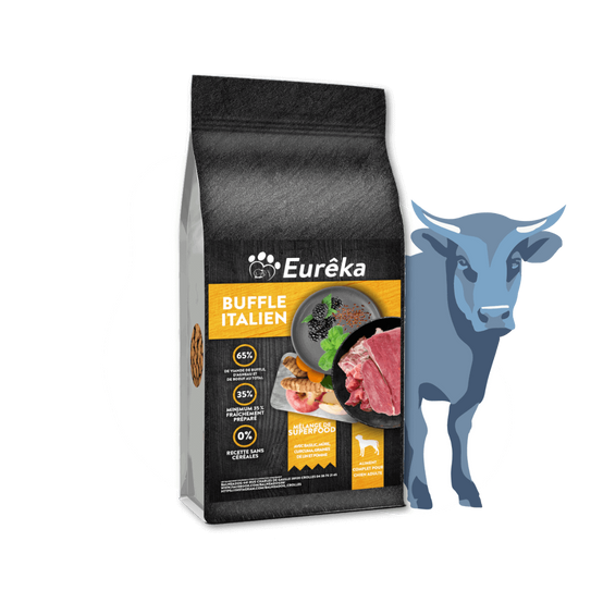 Croquettes chien adulte holistic sans céréales - Buffle italien - 12 Kg - Image 1