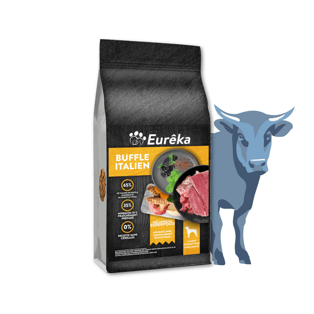 Croquettes chien adulte holistic sans céréales - Buffle italien - 12 Kg - Image 1
