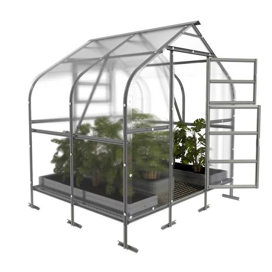 KLASIKA GREENHOUSES - Serre KLASIKA*DROP 5m2, 2,5m x 2m, 4 mm avec revêtement en polycarbonate - Image 3