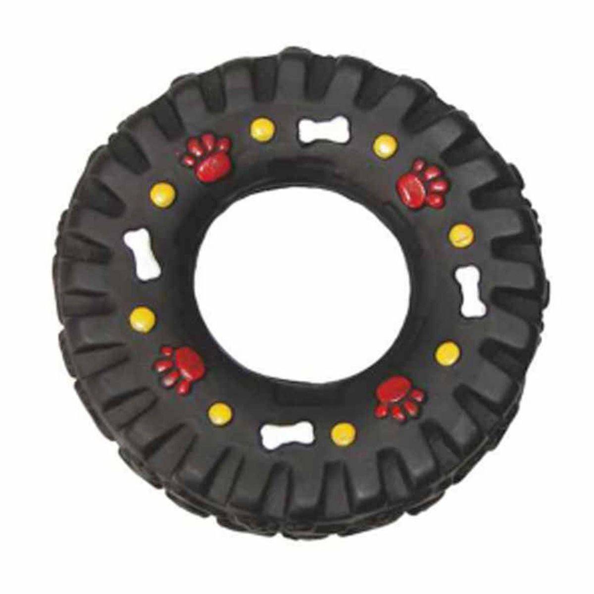 Love Story - Jouet pour Chien "Pneu" 13cm Noir