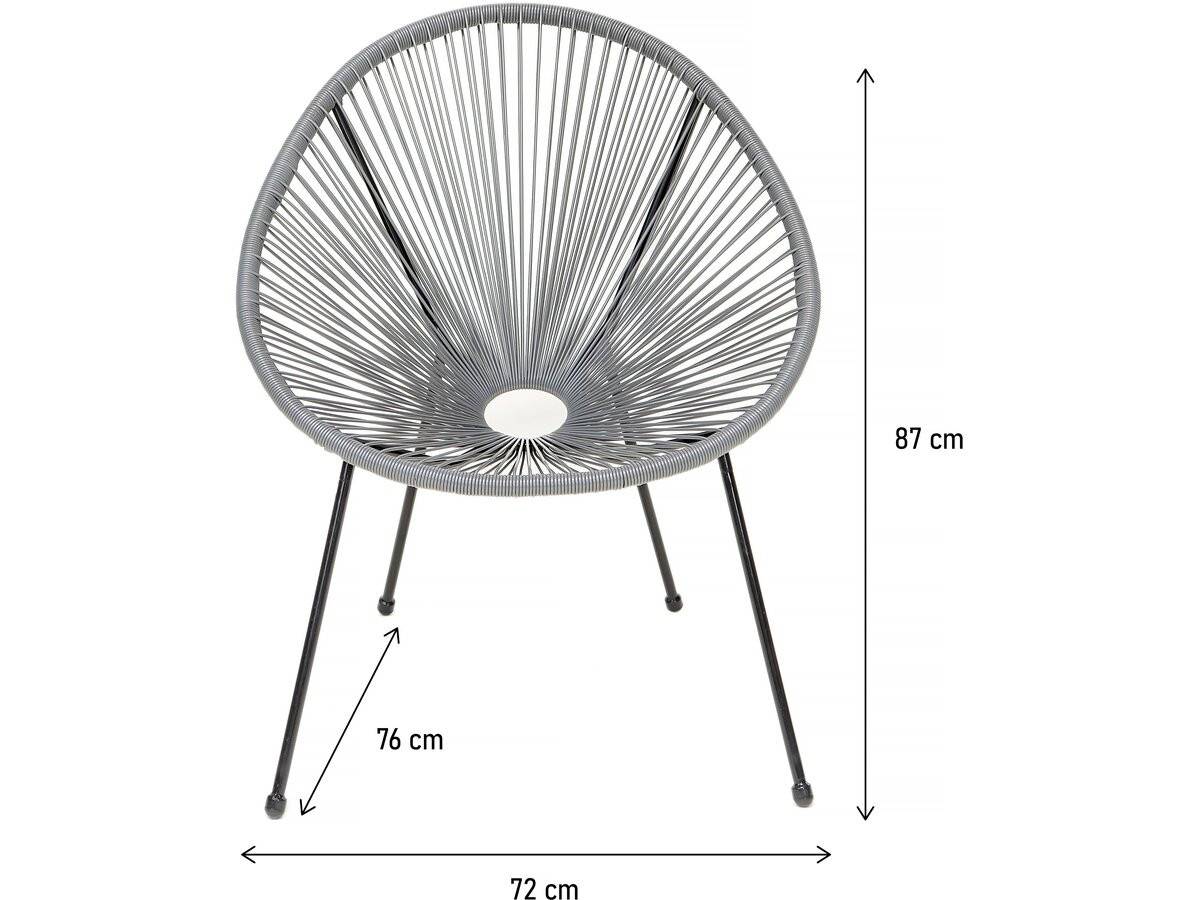 Lot De 2 Fauteuils De Jardin "ania" - Gris -habitat Et Jardin - Imagen 3