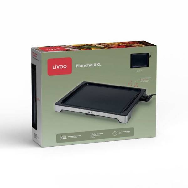 Livoo - Plancha électrique 2000w 47x37 cm DOC319 Livoo - Imagen 6