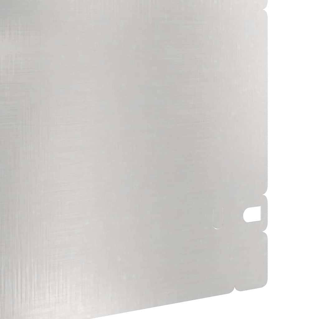 Bordure de pelouse acier inox extérieur séparation allées 103x22cm argent 20pcs - ComfortXL Outdoor Living - Image 6