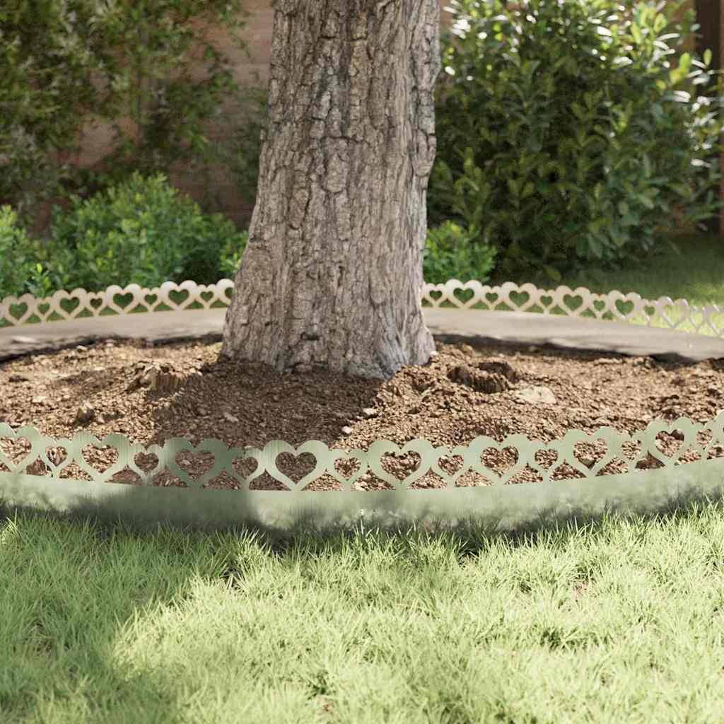 Bordure de pelouse acier inox extérieur séparation allées 103x22cm argent 20pcs - ComfortXL Outdoor Living - Image 5