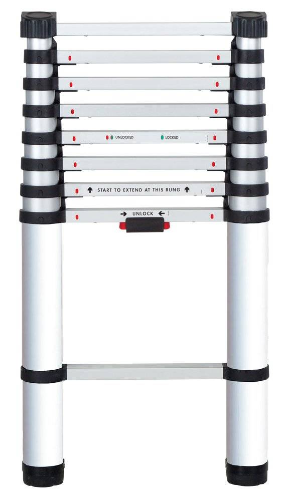 Echelle télescopique KOMPACT 9 barreaux - hauteur de travail 2,65m - Image 2