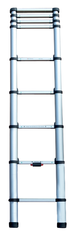 Echelle télescopique KOMPACT 9 barreaux - hauteur de travail 2,65m - Image 1