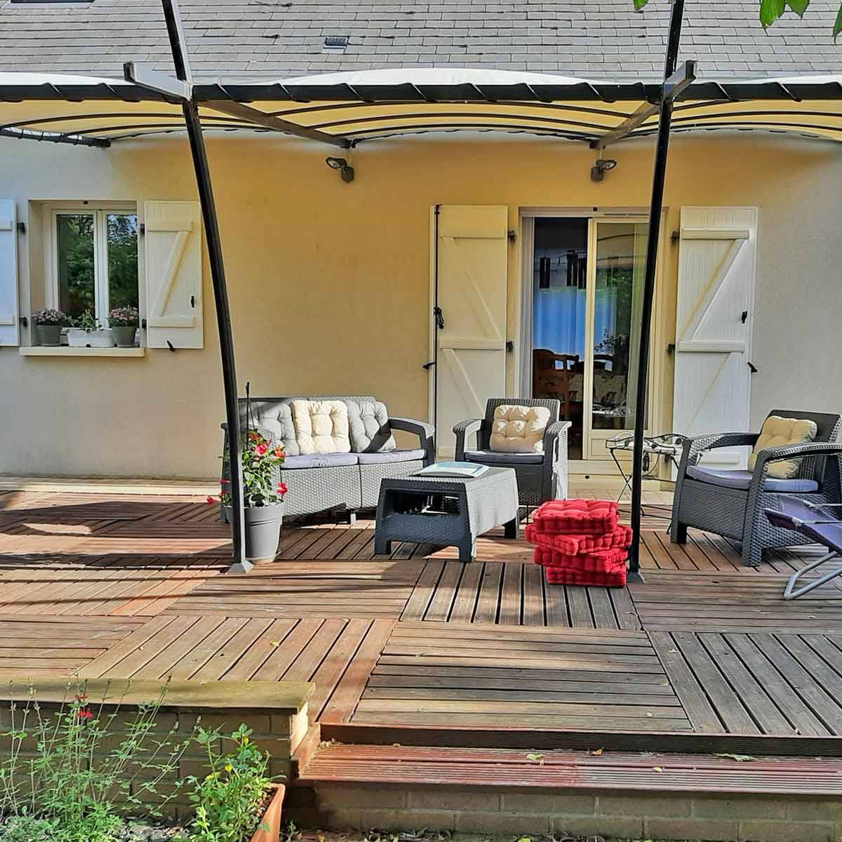 Bâche pour Carport 4x6 m LP640CP Blanc Crème - Garantie 8 ans - Toile PVC étanche pour abri de voiture TECPLAST - Image 6