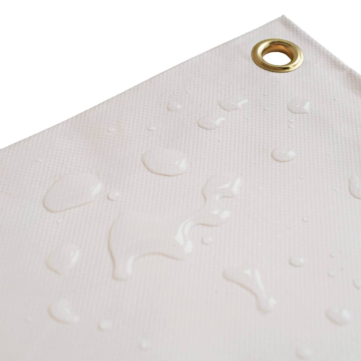 Bâche pour Carport 4x6 m LP640CP Blanc Crème - Garantie 8 ans - Toile PVC étanche pour abri de voiture TECPLAST - Image 2