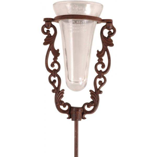 Esschert Design - Pluviomètre de jardin en verre avec support en fonte Water In The Garden - Image 3