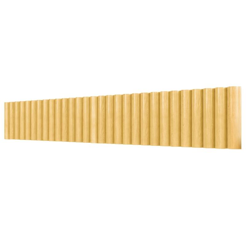 Clôture jardin bois naturel 176 x 2.7 x 30 cm - PANGIVO - Image 1